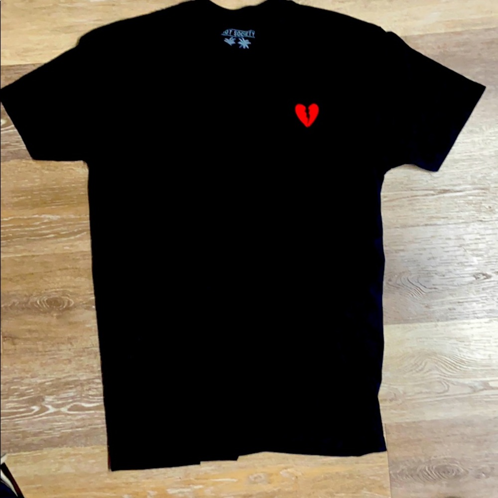 Riot Society New Black Broken Heart Tee TShirt 💔